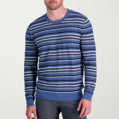 Haggar® Men's Stripe Ribbed Crewneck Sweater