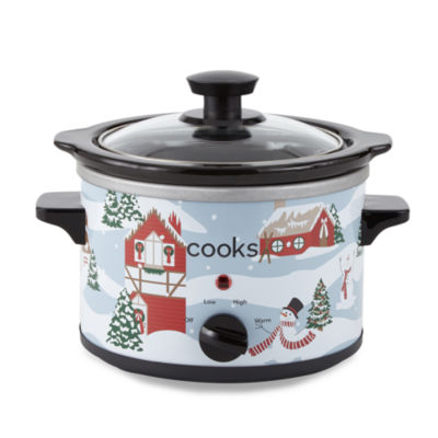 Cooks 1.5-Quart Village Ski Scene Slow Cooker