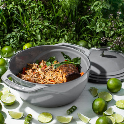 Lodge USA Enameled Cast Iron Dutch Oven