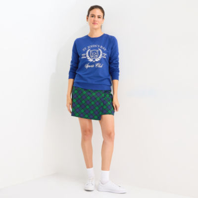 St. John's Bay Womens Crew Neck Long Sleeve Sweatshirt