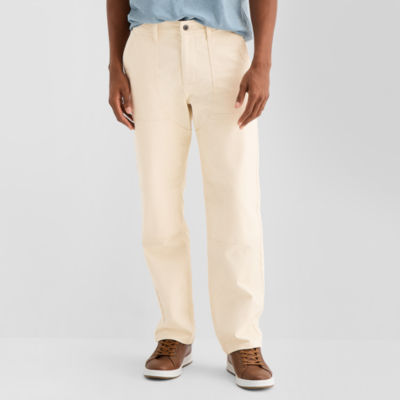mutual weave Painter Mens Regular Fit Flat Front Pant