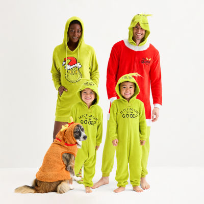 Grinch Union Suit Matching Family Pajamas
