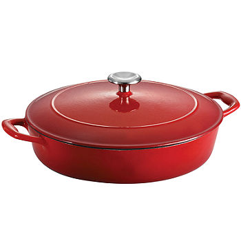 Tramontina Enameled Cast Iron 3 Qt Covered Saucier