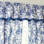 Laurel Manor Toile Garden Rod Pocket Set of 2 Curtain Panel