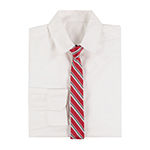 Van Heusen Little & Big Boys Point Collar Long Sleeve Shirt + Tie Set
