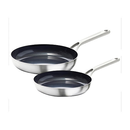 OXO Mira 3-Ply Stainless Steel 2-pc. Frying Pan, One Size, Stainless Steel