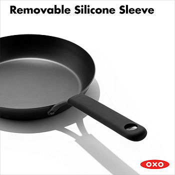 OXO Black Steel 10 Frying Pan with Silicone Sleeve