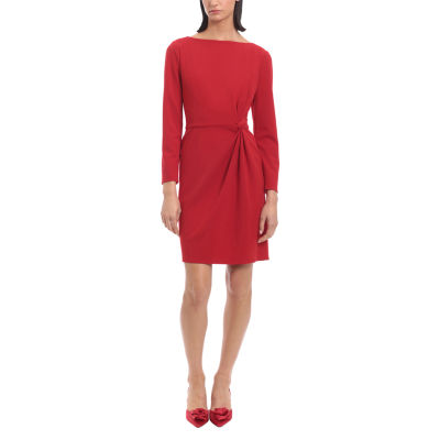 Clover And Sloane Long Sleeve Sheath Dress - JCPenney