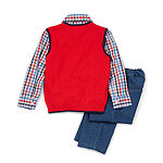 IZOD Little Boys 3-pc. Sweater Set