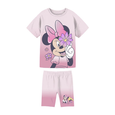 Disney Collection Little & Big Girls 2-pc. Minnie Mouse Short Set