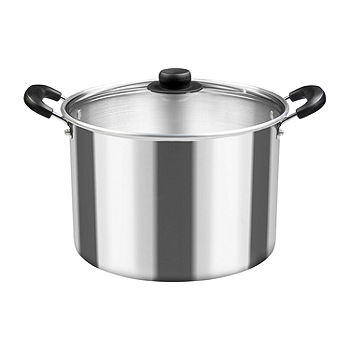 Choice 40 Qt. Standard Weight Aluminum Stock Pot with Cover
