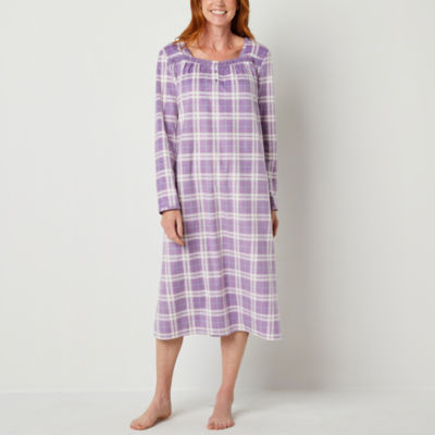 Long sleeve fleece online nightgown