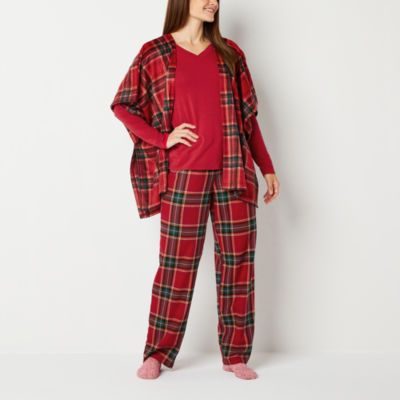 Claiborne Women's Plus Size Soft Flannel Pajama Set