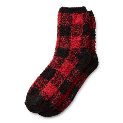 North Pole Trading Co. Head-To-Toe Buffalo Family Unisex Adult 1 Pair Slipper Socks
