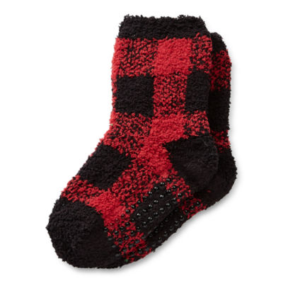 North Pole Trading Co. Head-To-Toe Buffalo Family Toddler Unisex 1 Pair Slipper Socks