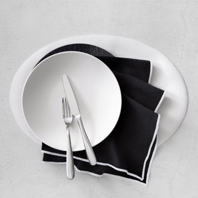 Elrene Home Fashions Villeroy & Boch Manufacture Rock Merrow Stitch Cotton 4-pc. Napkins