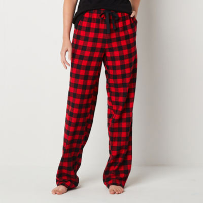 Sleep Chic Womens Flannel Pajama Shorts, Color: Red Gingham - JCPenney