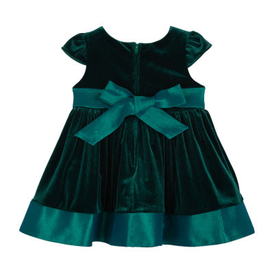 Rare Editions Baby Girls Short Sleeve Cap Sleeve Empire Waist Dress