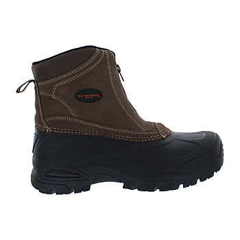 Weatherproof Mens Greg Waterproof Insulated Flat Heel Winter Boots - Taupe 10 Medium