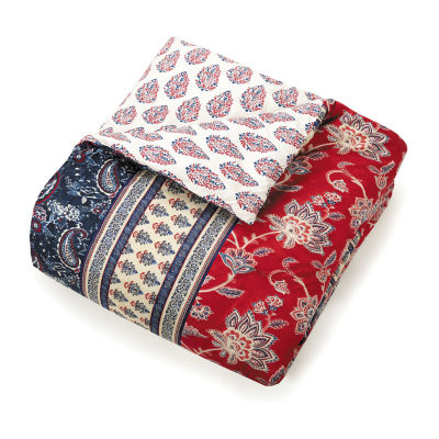 Indigo Bazaar Marbella 5-pc. Reversible Embroidered Comforter Set