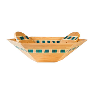 Totally Bamboo Mykonos 14" Wood Salad Bowl