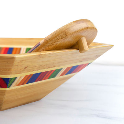 Totally Bamboo Marrakesh 14" Wood Salad Bowl