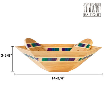 Totally Bamboo Mumbai Wood Salad Bowl