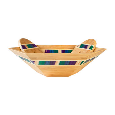 Totally Bamboo Mumbai Wood Salad Bowl