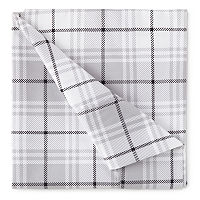 Home Expressions Cozy Microfiber Flannel Sheet Set, One Size, Gray