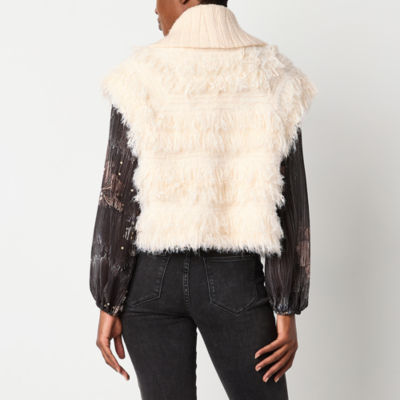 Ryegrass Lightweight Vest Faux Fur Coat