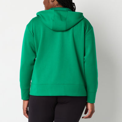 Xersion Womens Plus Scuba Long Sleeve Hoodie