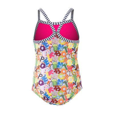 Dolfin Toddler & Little Girls One Piece Swimsuit