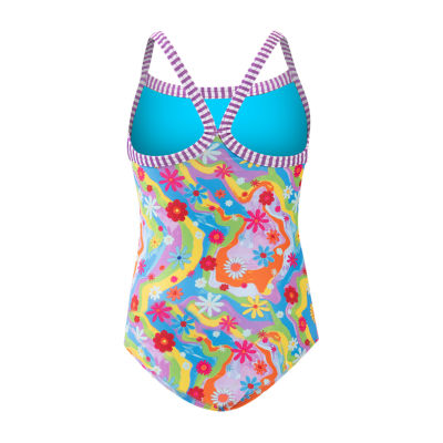 Dolfin Toddler & Little Girls Floral One Piece Swimsuit