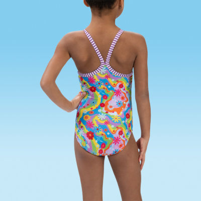 Dolfin Toddler & Little Girls Floral One Piece Swimsuit