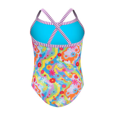 Dolfin Little & Big Girls Floral One Piece Swimsuit