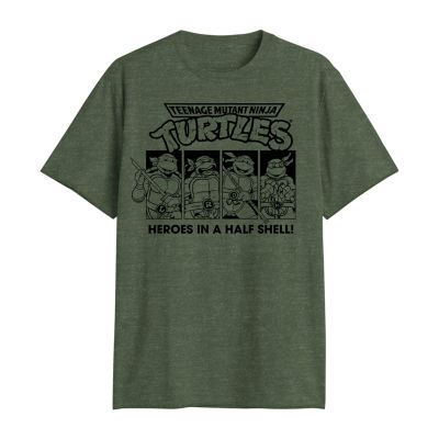Big and Tall Mens Crew Neck Short Sleeve Regular Fit Teenage Mutant Ninja Turtles Graphic T-Shirt