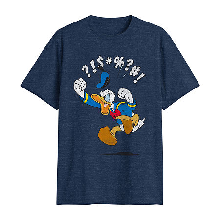 Big and Tall Mens Crew Neck Short Sleeve Regular Fit Donald Duck Graphic T-Shirt, 2x-large Tall, Blue