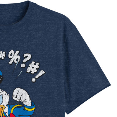 Big and Tall Mens Crew Neck Short Sleeve Regular Fit Donald Duck Graphic T-Shirt