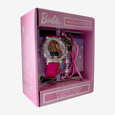 Barbie Girls Pink 3-pc. Watch Boxed Set Bdt40068jc