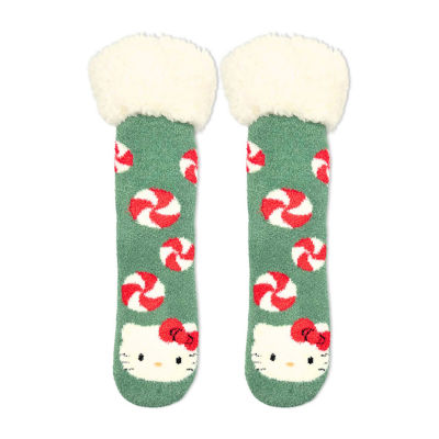 Pom Head Womens Breathable Multi-Pack 1 Pair Hello Kitty Slipper Socks