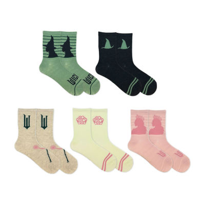 Wicked Womens 5 Pair Wicked Crew Socks