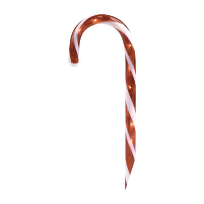Set of 10 Lighted Outdoor Candy Cane Christmas Pathway Markers 12"