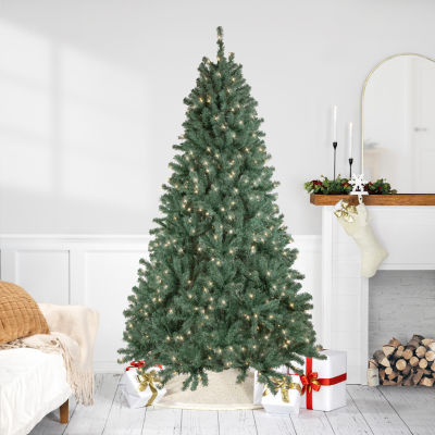 7.5' Pre-Lit Colorado Blue Spruce Artificial Christmas Tree  Clear Lights