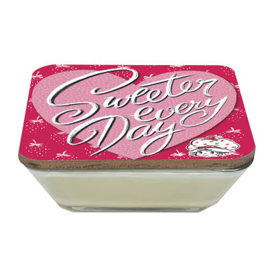 Courtside Market Strawberry Shortcake 20 Oz Sweeter Every Day Candy Dish Scented Jar Candle