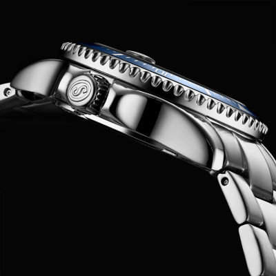 Stuhrling Womens Silver Tone Stainless Steel Bracelet Watch 3950l 3
