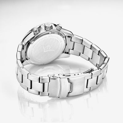 Stuhrling Mens Chronograph Silver Tone Stainless Steel Bracelet Watch 3957 2