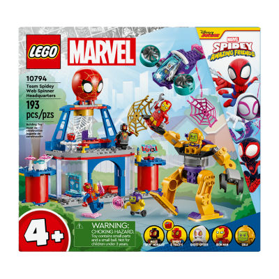 LEGO® Marvel Team Spidey Web Spinner Hedquarters 10794 Building Set 193-pc.