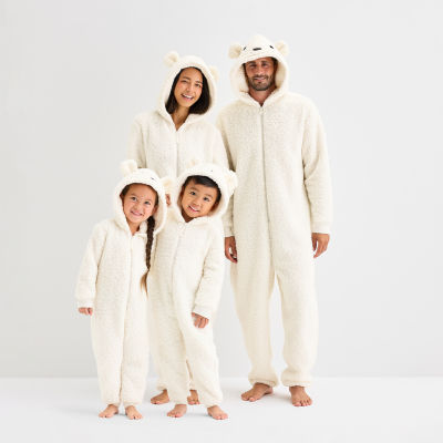 Polar Bear Union Suit Matching Family Pajamas