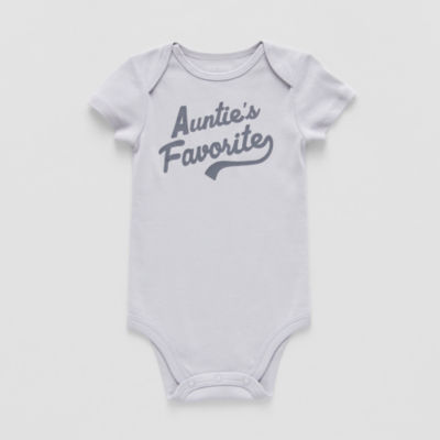 Okie Dokie Baby Unisex Round Neck Short Sleeve Rib Bodysuit