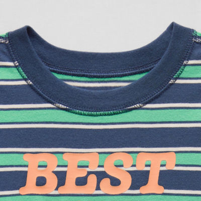 Okie Dokie Boys Easy-on + Easy-off Sensory Friendly Crew Neck Short Sleeve Adaptive Graphic T-Shirt